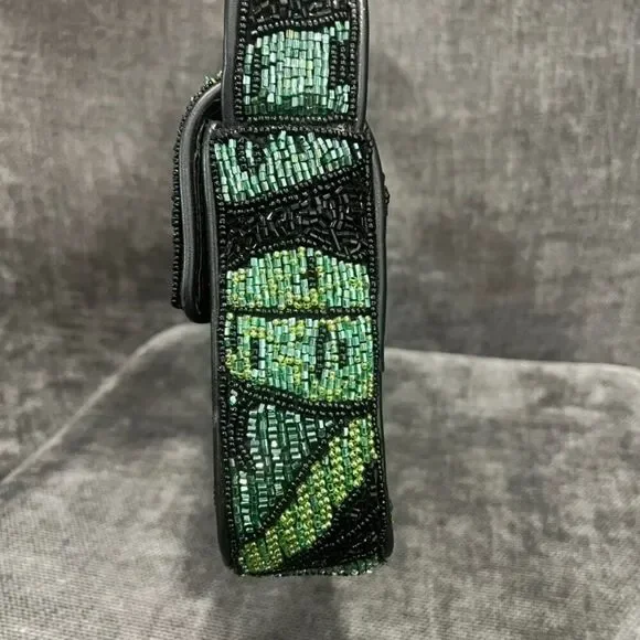 Staud Beaded Tommy Bag Green Palm - Picture 4 of 14